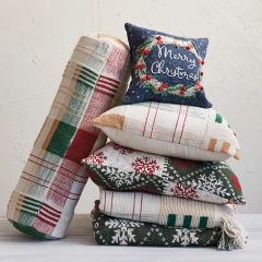 Festive Holiday Pillow and Throw Collection