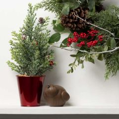Festive Holiday Pine Tree Set of 3
