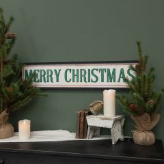 Festive Merry Christmas Wall Sign