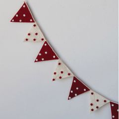 Festive Polka Dot Flag Garland