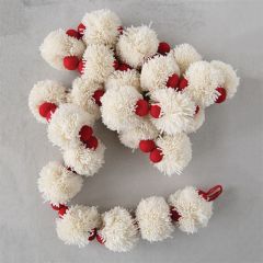 Festive Pom Pom Felt Ball Garland