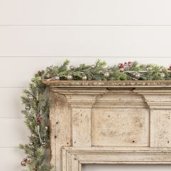 Festive Silver Ball Ornament Garland