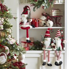 Festive Sitting Gnome Set of 3