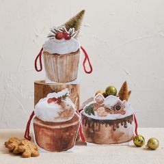 Festive Sweet Treats Paper Gift Bag Set of 3