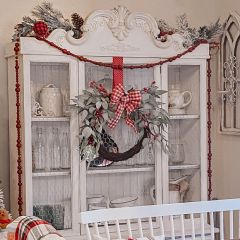 Festive Wood Bead Garland 72