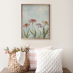 Field Of Zinnias Framed Wall Art