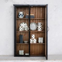 Fir Wood 2 Door Display Cabinet