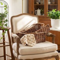 Firewood Style Willow Basket With Handles