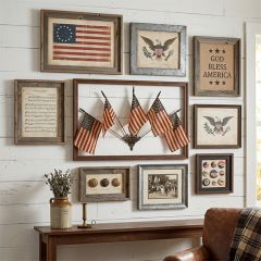 Flag Wall Mount With Flags