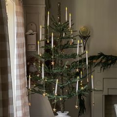 Flameless LED Candles With Star Hanger Set of 6