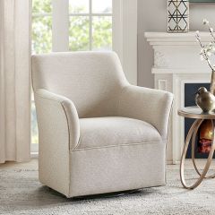 Flared Arm Swivel Glider Chair