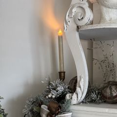 Flickering Flame 9.5 Inch Taper Candle Set of 2