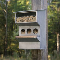 Flip Top Metal Bird Feeder