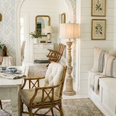 Floor Lamp With Linen Shade