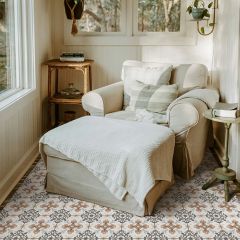 Floor Tile Inspired Vinyl Mat Rug