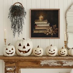 Floral Autumn Books Wall Art