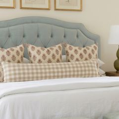 Floral Block Print Accent Pillow