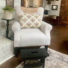 Floral Block Print Lumbar Pillow