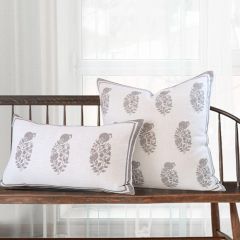 Floral Block Print Pillow Cover Collection