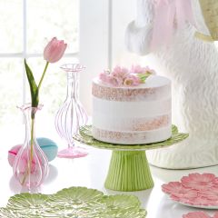 Floral Bouquet Pedestal Cake Stand