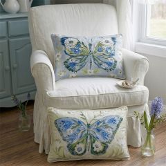 Floral Butterfly Accent Pillow Set of 2