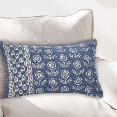Floral Fields Ivory Print Lumbar Pillow