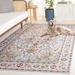 Floral Light Green/Beige Area Rug