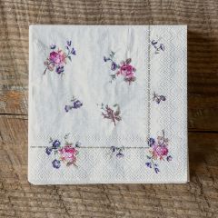 Floral Paper Beverage Napkins