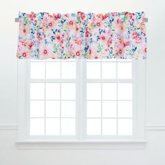 Floral Print Cotton Valance
