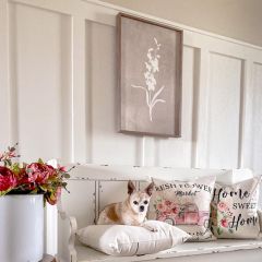 Floral Silhouette Cottage Wall Art