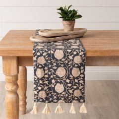 Floral Tasseled Table Runner