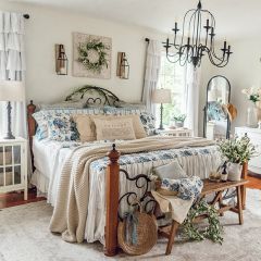 Floral With Ruffle Coverlet