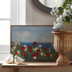 Flower Field Landscape Framed Wall Art