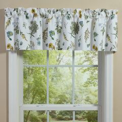 Flower Market Lined Window Valance