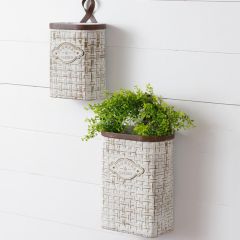 Flowers And Garden Wall Planters Set of 2