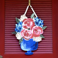 Flowers in Vase Door Hanger