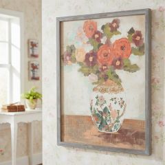 Flowers In Vase Framed Wall Decor