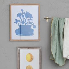 Flowers in Vase Silhouette Modern Wall Art