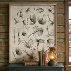 Fly Fishing Whitewash Framed Wall Art