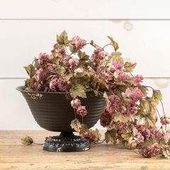 Footed Black Metal Compote