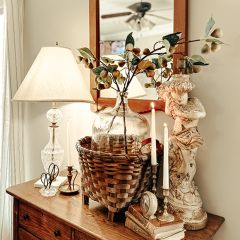 Footed Chipwood Nesting Basket