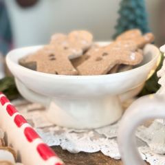 Footed Stoneware Bowl