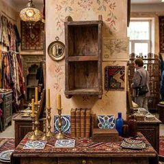 Found Brick Mold Display Shelf