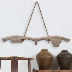Found Teak Wood Decorative Cow Yoke