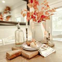 Found Wood Cutting Board With Handle