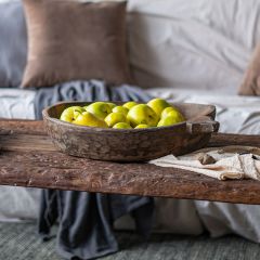 Found Wood Primitive Display Bowl