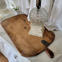 Found Wood Cutting Board With Handle 38 Inch