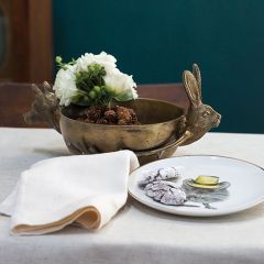 Fox and Hare Metal Accent Bowl