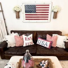 Framed American Flag Wall Decor