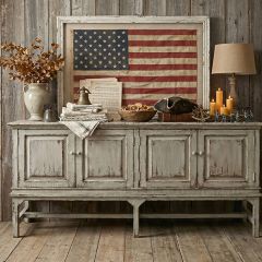Framed American Flag Wall Decor